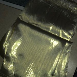 2 yards of gold fabric